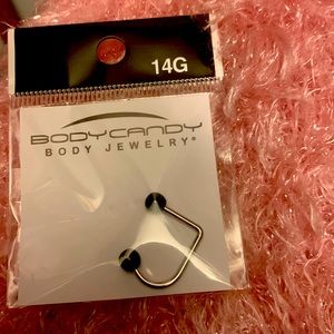 Never opened labret lip piercing, 14gauge Body Jewerly, medical grade steel.